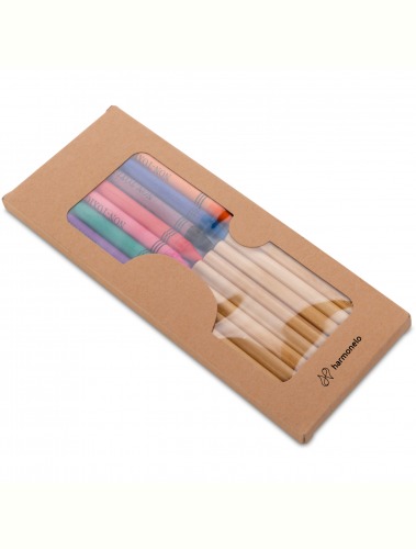 A set of crayons and wax crayons